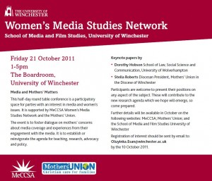 Media and Mothers' Matters advert