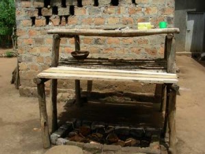 Wash stand at FLP model home, Lowero, Uganda